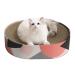 ComSaf Cat Scratcher Cardboard,Corrugated Scratch Pad, Cat Scratching Lounge Bed, Durable Recycle Board for Furniture Protection, Cat Scratcher Bowl, Cat Kitty Training Toy Oval