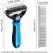 Nepfaivy Double-Sided Dog & Cat Brush - Long-Haired Undercoat Grooming Tool - Blue Fur Brush for Pet Care - Buy Online on GoSupps.com