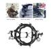 Buy Nail Chain Shoe Covers - Stainless Steel Non-Slip 8-Teeth Traction for Snow & Mud - Black - International Shipping Available - Buy Online on GoSupps.com