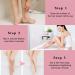 Crystal Hair Eraser for Men & Women | Reusable Painless Hair Removal Tool | Magic Exfoliation Device for Back Arms & Legs (Pink - Buy Online on GoSupps.com