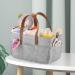 Harilla Baby Wrap Bag - Stylish Felt Organizer for Baby Products | Spacious & Reusable Light Gray Handbag - Buy Online on GoSupps.com