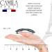 Camila Paris CP3275 Blue French Handmade Hair Barrette Clip for Women - Strong Hold Grip, No Slip, Durable Styling Accessory - Made in France - Buy Online on GoSupps.com