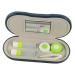 Solustrie 1 set of double-layer glasses case 2-in-1 glasses and contacts hard glasses case