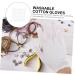 POPETPOP 12 Pairs Washable Cotton Gloves White Cotton Gloves for Stretchable Lining Gloves Cotton Gloves White Gloves Women Grip Gloves for Work Watches Supplies Elasticity 23x13x8.5cm - Buy Online on GoSupps.com