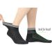 Yomandamor Bamboo Diabetic Socks for Men - 6 Pairs, Size 10-13, Lightweight & Seamless Ankle Socks in Black - Buy Online on GoSupps.com