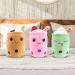 Guiffly Bubble Tea Plush Boba Fluffy Cuddle Pillow Toy - Pink - Buy Online on GoSupps.com
