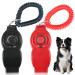 Euioovm 2 dog whistle R tter recall high frequency training pipe 2-in-1 design dogs whistle dog-clicker dog clicker set ideal for dog education (black+red)
