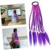 minkissy Wig Ponytail Hairpiece Braid Crochet Hair Extensions Ponytail Hair Extension Hair Accessories for Women Braids Girl Hair Braided Miss Hairpin Purple Photo High Temperature Wire 35X6X1CM Purple - Buy Online on GoSupps.com