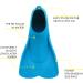 Cressi Mini Light Swim Fins for Kids 1+ Years | EU 29/31 | US Kid 11.5/13 - Ideal for Learning to Swim - Azure Blue - Buy Online on GoSupps.com