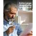 3X Hands Free Full Page Magnifying Glass with Neck Strap - Ideal for Seniors - 7.1x4.7 Inches - Magnifier for Reading, Crafts, Cross Stitch - Includes White Stand - Buy Online on GoSupps.com