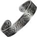 Wide Copper Magnetic Bracelet for Men Copper Wristband Pewter Plated Holistic Magnetic Band with 6 Strong Magnets Adjustable- Viking Eagle -VEP (M: Wrist 16.5-19.5cm/6.5-7.7") - Buy Online on GoSupps.com
