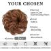 SARLA 2PCS Messy Hair Bun Scrunchies - Light Auburn Synthetic Updo Extensions for Women and Girls - Buy Online on GoSupps.com
