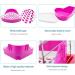 Kathson Triangular Pot Coach - Corner Rabbit & Small Animal Litter Box | Cat Toilet | Pink Plastic for Guinea Pigs Chinchillas Hamsters & Ferrets - Buy Online on GoSupps.com