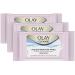 Olay Cleanse Makeup Remover Cleansing Face Wipes Daily Facial Towelettes Rose Water 25 Count (Pack of 3)
