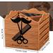Professional Salon Scissor Shear Holder Box - Brown Wooden Desktop Storage for Hairdressers & Groomers | 4-Grille Sponge Holder with Comber Clips Stand - Buy Online on GoSupps.com