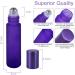 10Pcs 10ml Essential Oils Roller Bottles JamHooDirect Empty Refillable Colorful Frosted Glass Roll on Bottles with 1 Opener & 1 Dropper Perfect for Aromatherapy Fragrance Perfume (Purple Color) - Buy Online on GoSupps.com