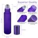 10Pcs 10ml Essential Oils Roller Bottles - Purple Frosted Glass Roll on Bottles for Aromatherapy & Perfume - Buy Online on GoSupps.com
