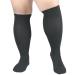 Johnda compression stockings for women and men wide calf graded compression stockings for support flight travel running running pregnancy sport edema nurses athletic 6xl black