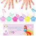 Lukax Kids Nail Polish Set - 6 Colors Non Toxic Safe Toddler Nail Polish Water Based Peel Off Low Odor Girls Nail Polsih Kit for Baby Kids A-6 Colors