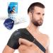 Sports Laboratory shoulder bandage with warm and cold compress - suitable for shoulder stiffness rotator cuffs and sprains - adjustable fit for men and women unisex (medium) m (63-89cm)