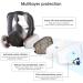 WAKYFLX Reusable Full Face Cover - 6800 Respirator for Paint, Dust, Chemicals - Ideal for Polishing, Staining, Spraying, Sanding & Cutting - Buy Online on GoSupps.com