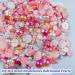 30g Pink Half Pearl Rhinestones for Crafts - Mixed Sizes 3mm-10mm - Resin Flatback Pearls for Nail Art & Jewelry - DIY Decoration - Buy Online on GoSupps.com