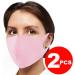 Reusable Face Mask GENERISE Stylish Face Mask x2 - Polyurethane Breathable Washable Face Mask - Unisex (Pink) - Buy Online on GoSupps.com