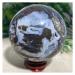 Sphalerite Stones Natural Shpere Ball Quartz Crystal Geode Feng Shui Home Crafts Decoration+Stand 1pc (Color : 430-440g)