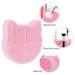 Silicone Makeup Brush Cleaning Mat & Drying Rack - 2 in 1 Cartoon Cat Holder for Beauty Tools - International Shipping - Buy Online on GoSupps.com
