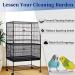 Large Bird Cage Cover - Adjustable Seed Catcher for Parrot & Macaw Cages - Buy Online on GoSupps.com