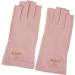 UV Shield Glove Breathable Fingerless Fiber Cotton Nail Lamp Gloves Anti UV Fingerless Gloves Protect Manicure Gloves Manicure Nail Art Dryer Tools(Light pink grey) - Buy Online on GoSupps.com