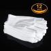 6 Pairs White Cotton Inspection Gloves for Jewelry, Coins, and Costumes - Men and Women - Moisturizing for Dry Hands - by Coyaho - Buy Online on GoSupps.com
