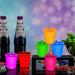 24 Pieces Light Up Shot Glass Necklaces - Glow in the Dark Neon Plastic Cups on Beaded Chains for Halloween, Christmas, Wedding - Party Favors in 6 Colors - Buy Online on GoSupps.com