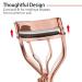Buy Stylish Eyelash Curlers - Easy Grip Handle & 2 Extra Silicone Pads | Golden Design for Perfect Lashes - Buy Online on GoSupps.com