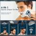 Buy 4 in 1 Electric Razor for Men - IPX7 Wet/Dry 3D Rotary Shaver with Fast Charging LCD Display & Cordless Trim Features - Buy Online on GoSupps.com