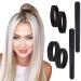 6pc PONY-O and Bun Barz Variety Pack for Fine to Normal Hair - PONY-O Revolutionary Hair Accessories - Ponytail Holders and Hair Bun Makers - 2x Small PONY-O 2x Medium PONY-O and 2x Bun Barz - Black