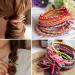 100Pcs Multicolor Elastic Hair Ties | Braided Scrunchies Stretch Bands for Girls & Women | No Crease Rope Ponytail Holder Hair Accessories - Buy Online on GoSupps.com