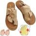 Women Big Toe Correction Sandals Bunion Splints Sandal Premium Summer Slippers Hollow Out Flat Heel Flip Flop Beach Sandals Three Arch Support Design Breathable Brown1 42 42 Brown1
