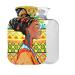 Hot Water Bottle with Cover African Woman BPA Free 2L Large Hot Water Bags for Pain Relief