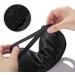 Silk Eye Mask for Sleeping - Bulk Pack of 4 Pcs for Women, Men, and Children - Black - Buy Online on GoSupps.com