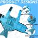 Emust Dog Chimney Shark: Ripstop Protection Vest & Rescue Handle for All Dog Sizes - Blue Mermaid XL Swimming Suit - Buy Online on GoSupps.com