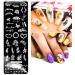 DANNEASY Nail Stamping Plate 6-Piece Stencils Kit - Summer Style Manicure Set with Stamper, Scraper & Storage Bag - Buy Online on GoSupps.com