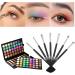 Amagogo 120 Colors Eyeshadow / 7 Brushes Shimmer Matte Waterproof Eye Shadows Party Wedding Makeup Foldable Women Present - Buy Online on GoSupps.com