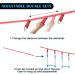 Odoland Monkey Bars Ninja Trapeze Bars - Adjustable & Durable Outdoor Swing Set for Kids & Youth - Blue - Buy Online on GoSupps.com