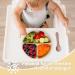 Baseola Silicone Baby Plate Set with Suction Cup & Lid | BPA-Free Divided Children's Dishes (3 Pieces Dark Green Brick Red Beige) - Perfect for Easy Mealtime - Buy Online on GoSupps.com
