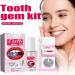 Judiferty Teeth Gems Kit - 20 Crystals with Glue and Light | Dental Jewelry Starter Kit for Teeth - Clear Diamonds - Buy Online on GoSupps.com