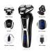 SURKER 3-in-1 Electric Shaver & Beard Trimmer Kit for Men - Waterproof USB Rechargeable with Nose Hair Trimmer & Facial Cleansing Brush - Buy Online on GoSupps.com