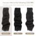 Su Exquisite 20 Dark Brown Curly Hair Extensions - 4PCS Clip-in Long Soft Glam Waves Synthetic Fiber Double Weft Hairpieces for Women - Buy Online on GoSupps.com