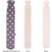 HomeTop Premium 2.25L Rubber Hot Water Bottle with Gray Polka Dot Fleece Cover - Light Gray - Buy Online on GoSupps.com