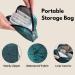 Omzsxk Tampon Storage Bags - Portable Zippered Menstruation Bags for Women & Girls (2 Pack: Green & Silver) - Buy Online on GoSupps.com